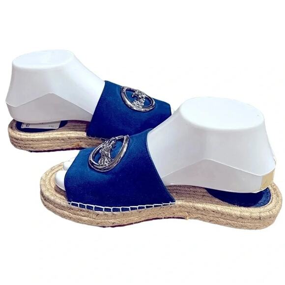 COACH Camille Espadrille Blue Size 7.5 NWOT - Picture 8 of 11